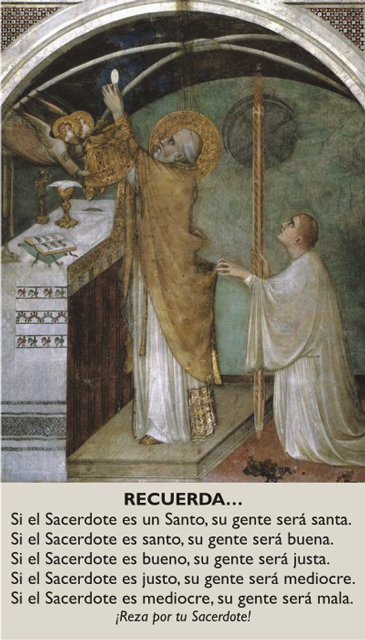 (SPANISH)*** PRAYER FOR PRIESTS PRAYER CARD